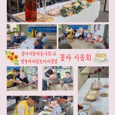 2025년 8월 19일 [꽃다지꽃차봉사회&영주아리랑로타리클럽] 꽃차 시음회 봉사활동♥ 이미지