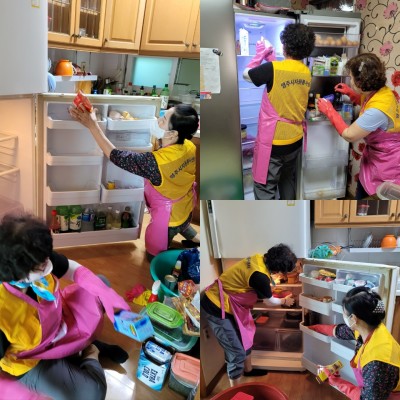 노인맞춤돌봄서비스 이용자 냉장고 정리정돈 및 청소지원 (소백자원봉사단) ♥ 이미지